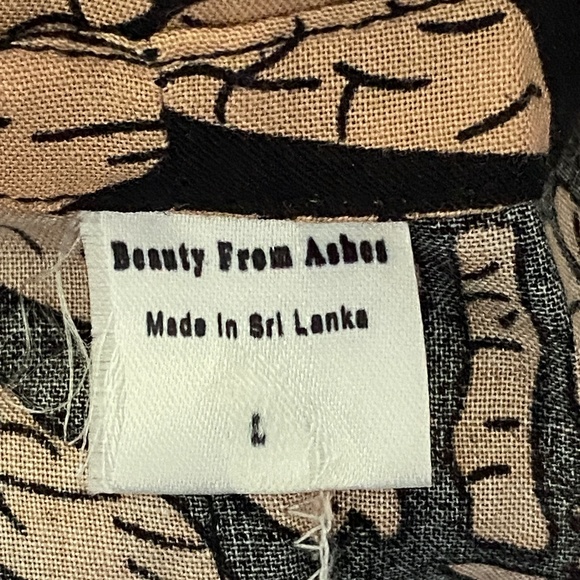 Beauty From Ashes Sz LG Flowy Palazzo Wrap Pants - Picture 2 of 3